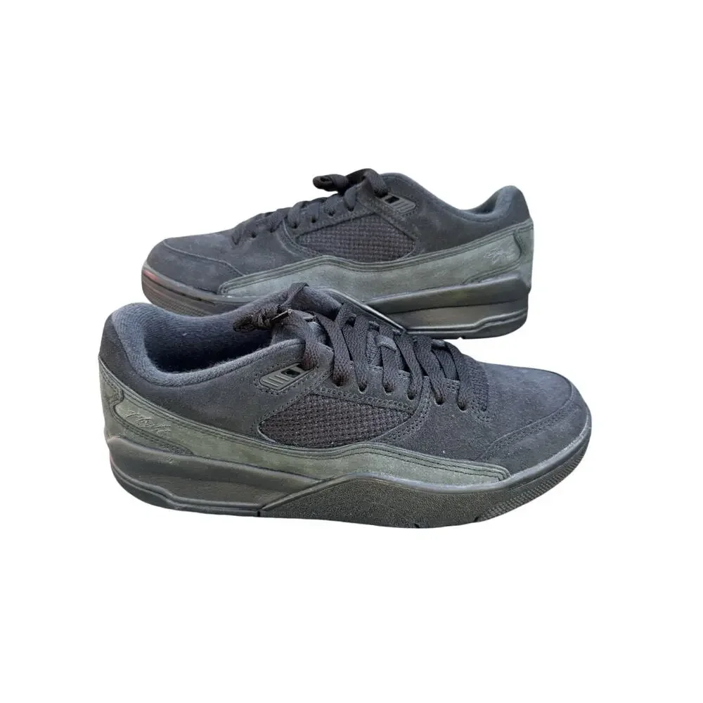 Jordan Flight Court - Black / Anthracite gray suede Men’s 8 Womens 9.5 EUC